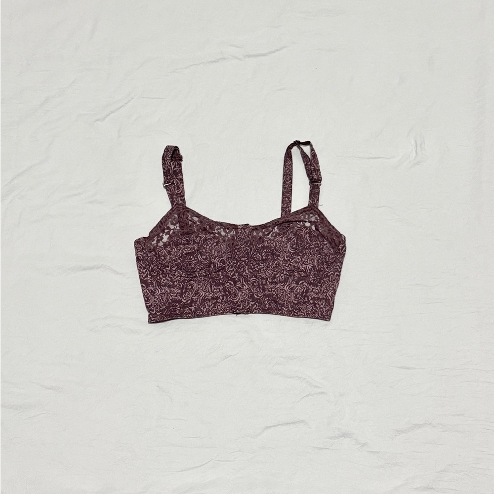 Kimchi Blue  Elegant Lace Bralette - Purple